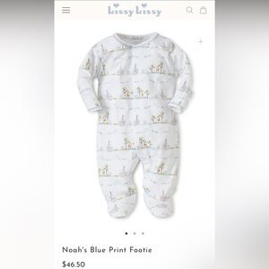 Kissy kissy Noah's Blue Print Footie